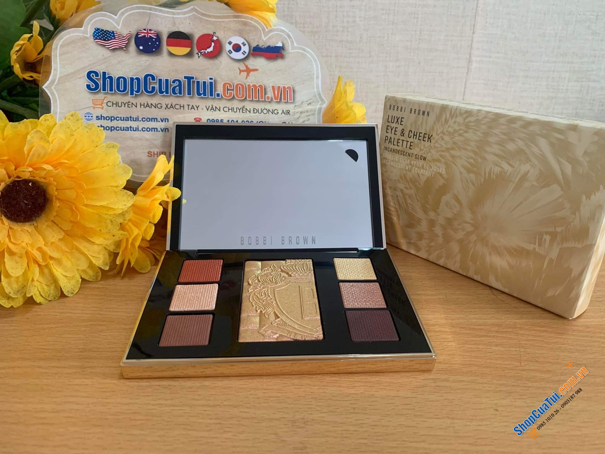 SET PHẤN MẮT VÀ PHẤN MÁ BOBBI BROWN.