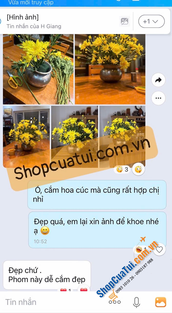 Set 2 bình hoa giả cổ Loberon 16428 bằng nhôm đúc chất lượng cao với lớp hoàn thiện cổ kính 22cm và 16cm