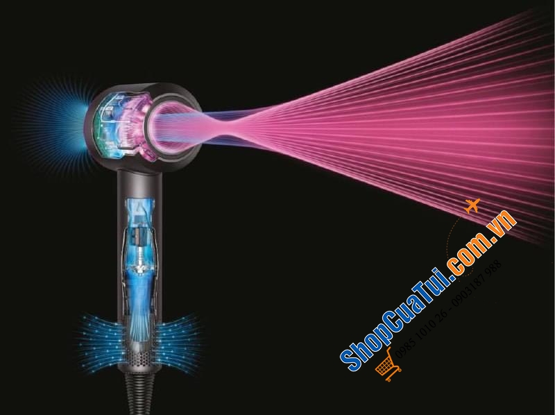 Máy sấy tóc Dyson Supersonic HD12 phiên bản 2023  công nghệ kiểm soát nhiệt thông minh, bảo vệ độ bóng tự nhiên của tóc