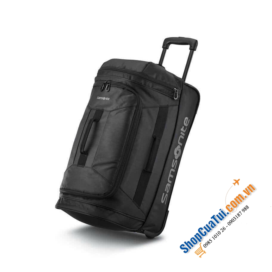 Valy kéo Samsonite Andante 2 -  BALO KÉO SAMSONITE - bản cập nhật của túi du lịch 2 bánh Andante bằng polyester chống thấm nước, tay cầm kéo khóa, di chuyển dễ dàng
