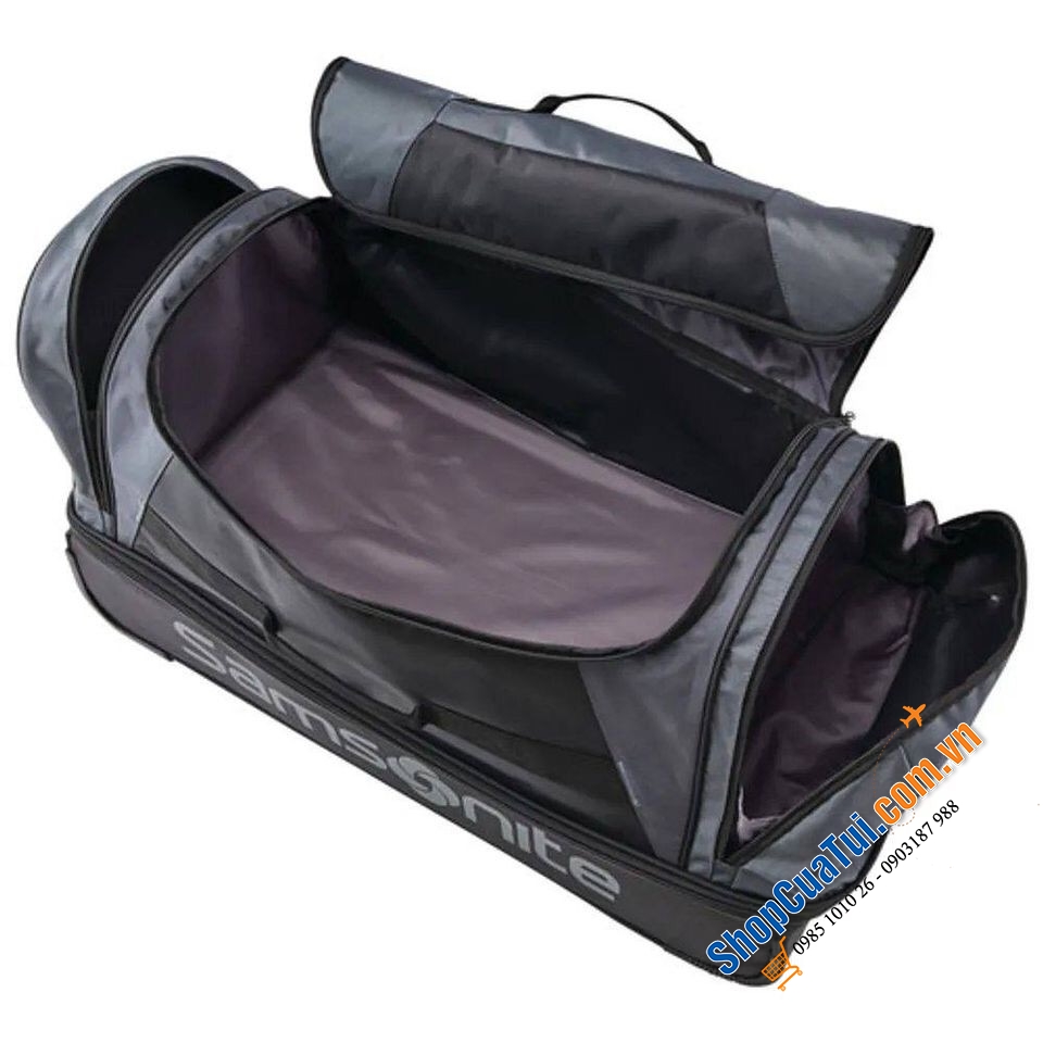 Valy kéo Samsonite Andante 2 -  BALO KÉO SAMSONITE - bản cập nhật của túi du lịch 2 bánh Andante bằng polyester chống thấm nước, tay cầm kéo khóa, di chuyển dễ dàng