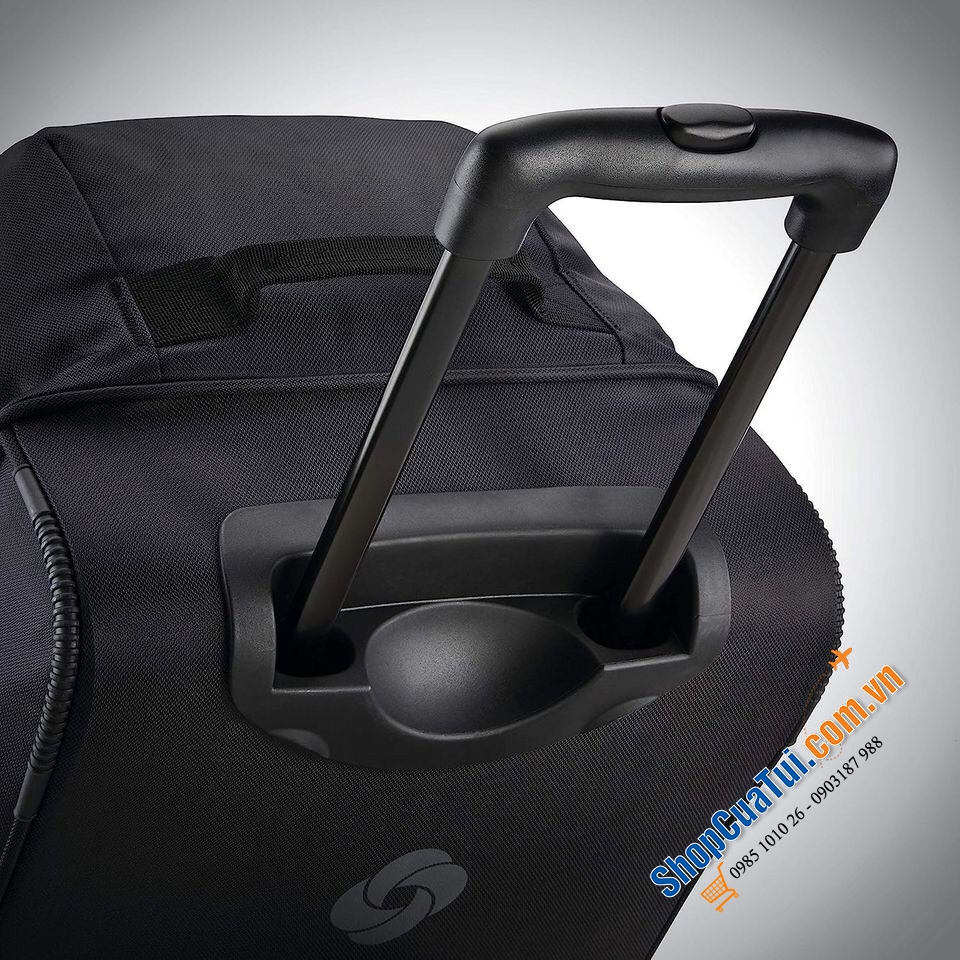 Valy kéo Samsonite Andante 2 -  BALO KÉO SAMSONITE - bản cập nhật của túi du lịch 2 bánh Andante bằng polyester chống thấm nước, tay cầm kéo khóa, di chuyển dễ dàng