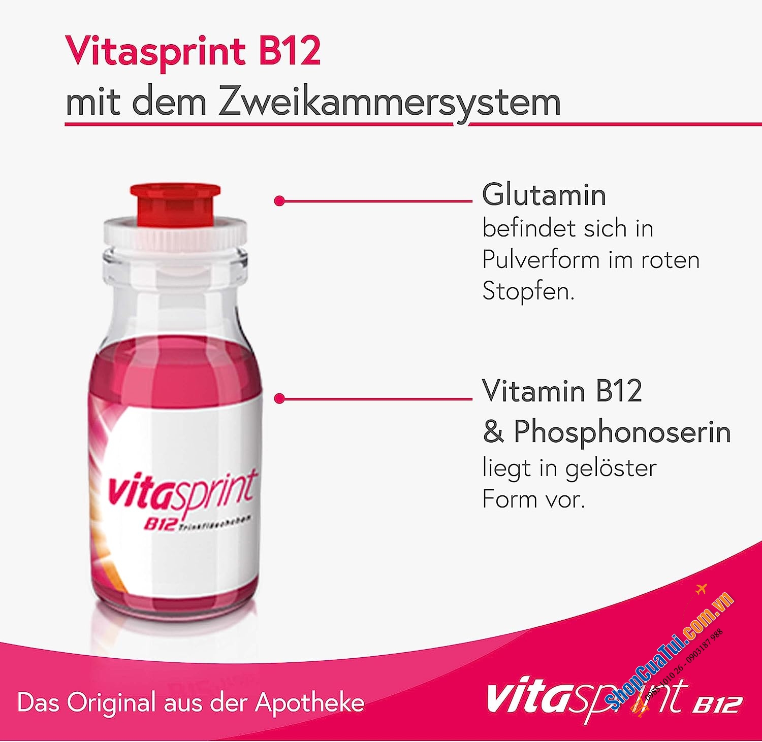 HỘP 30 ỐNG VITAMIN B12 VITASPRINT - Món quà sức khoẻ thiết thực dành tặng Ông Bà, Cha Mẹ