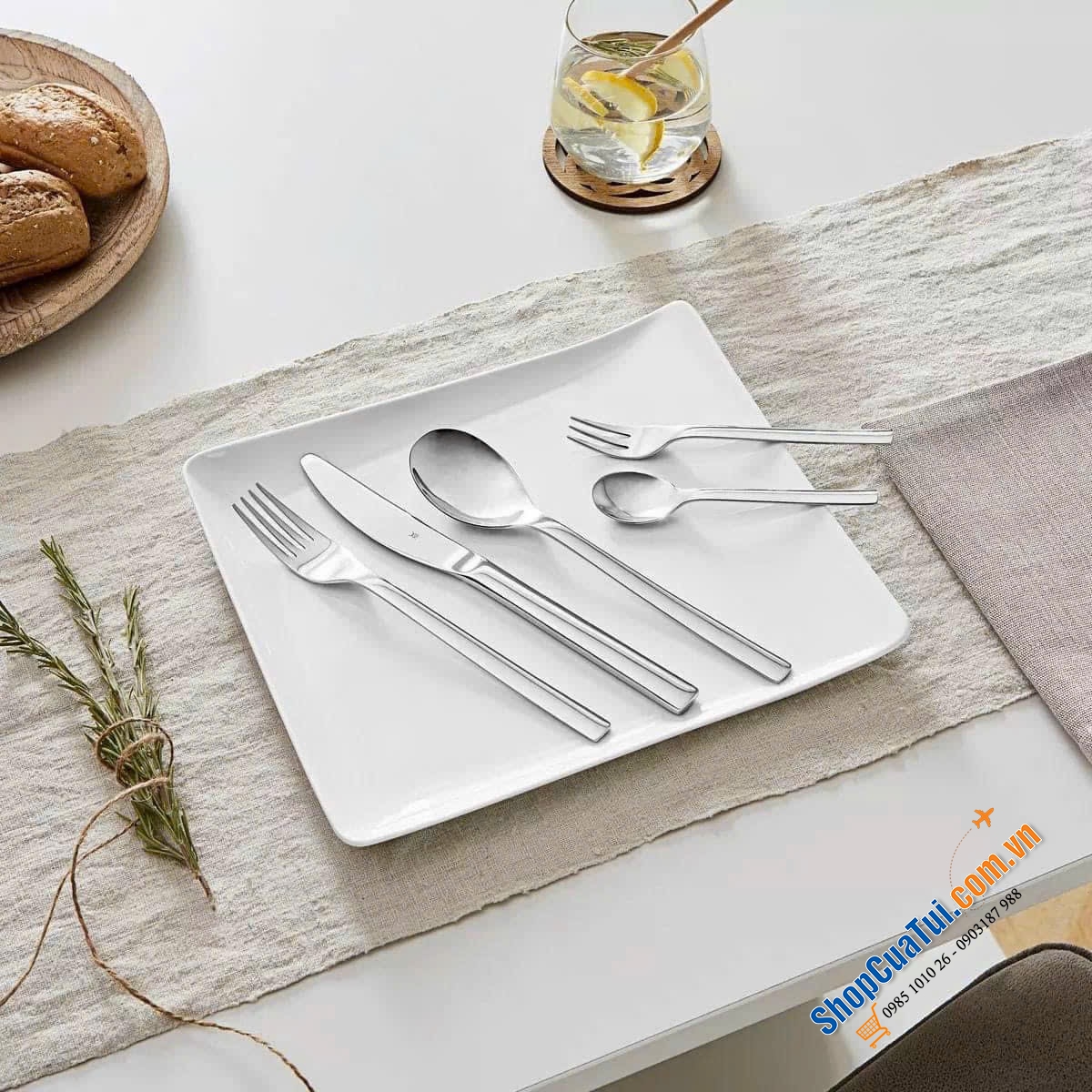 BỘ DAO THÌA DĨA WMF ATRIA set 60 món Thiết kế tối giản, vượt thời gian