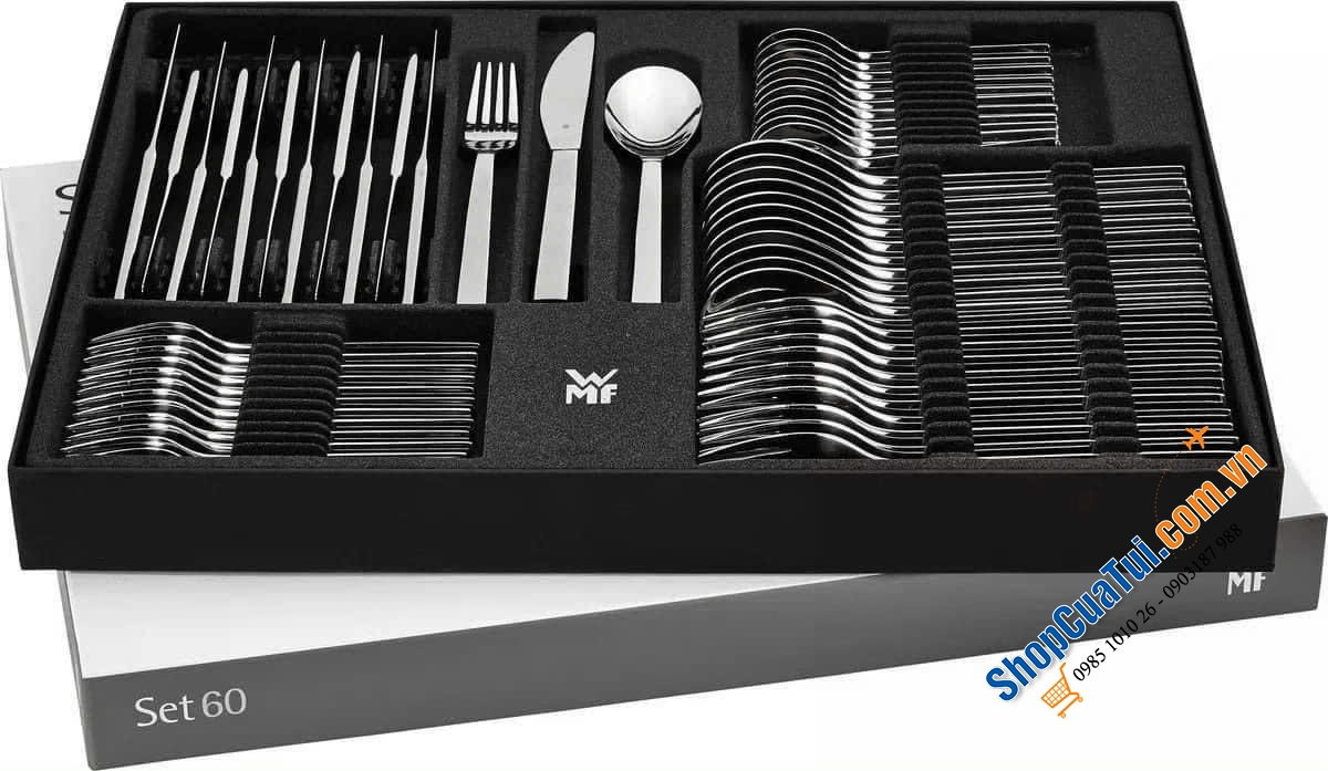 BỘ DAO THÌA DĨA WMF ATRIA set 60 món Thiết kế tối giản, vượt thời gian