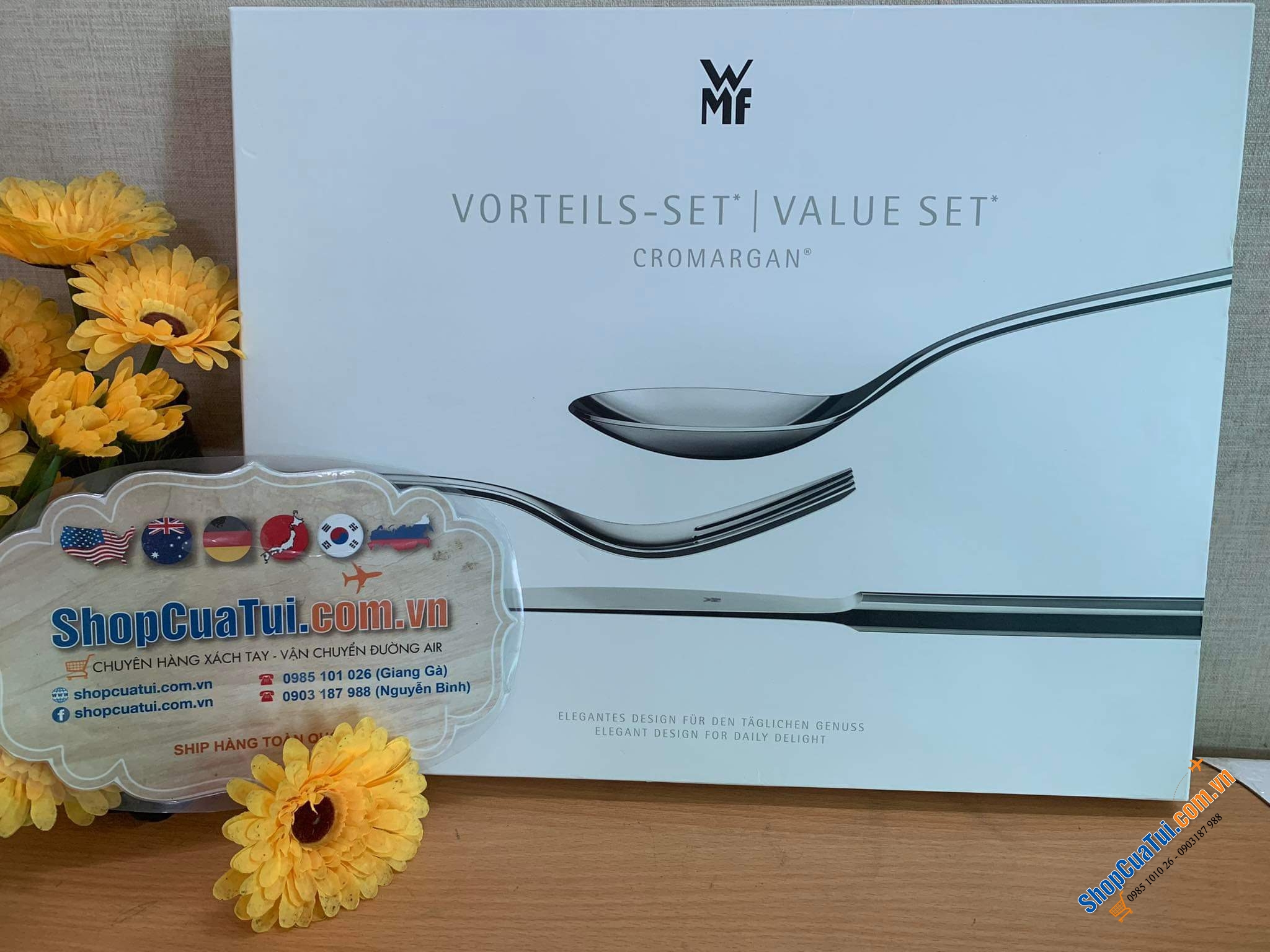 BỘ DAO THÌA DĨA WMF ATRIA set 60 món Thiết kế tối giản, vượt thời gian