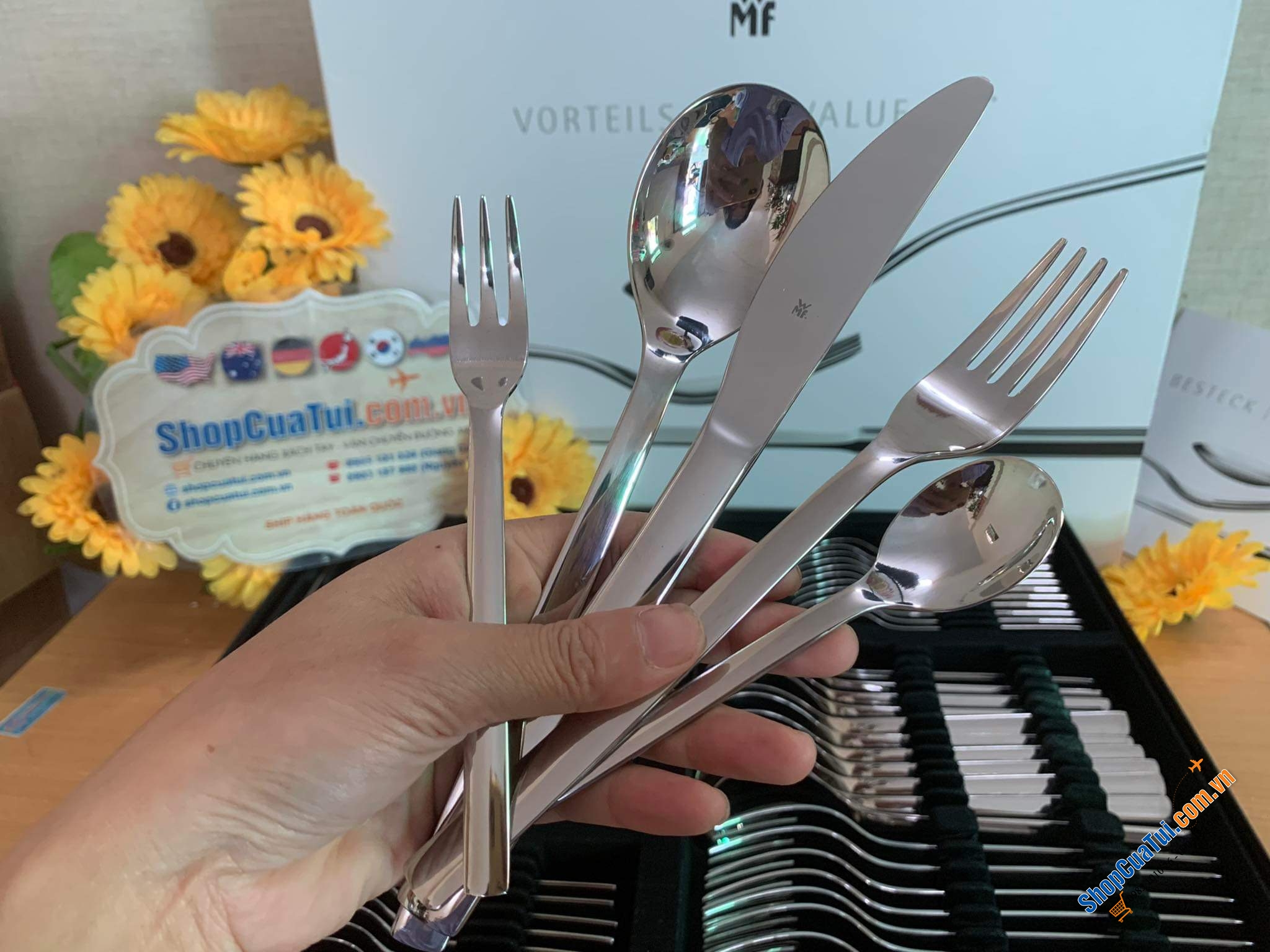 BỘ DAO THÌA DĨA WMF ATRIA set 60 món Thiết kế tối giản, vượt thời gian