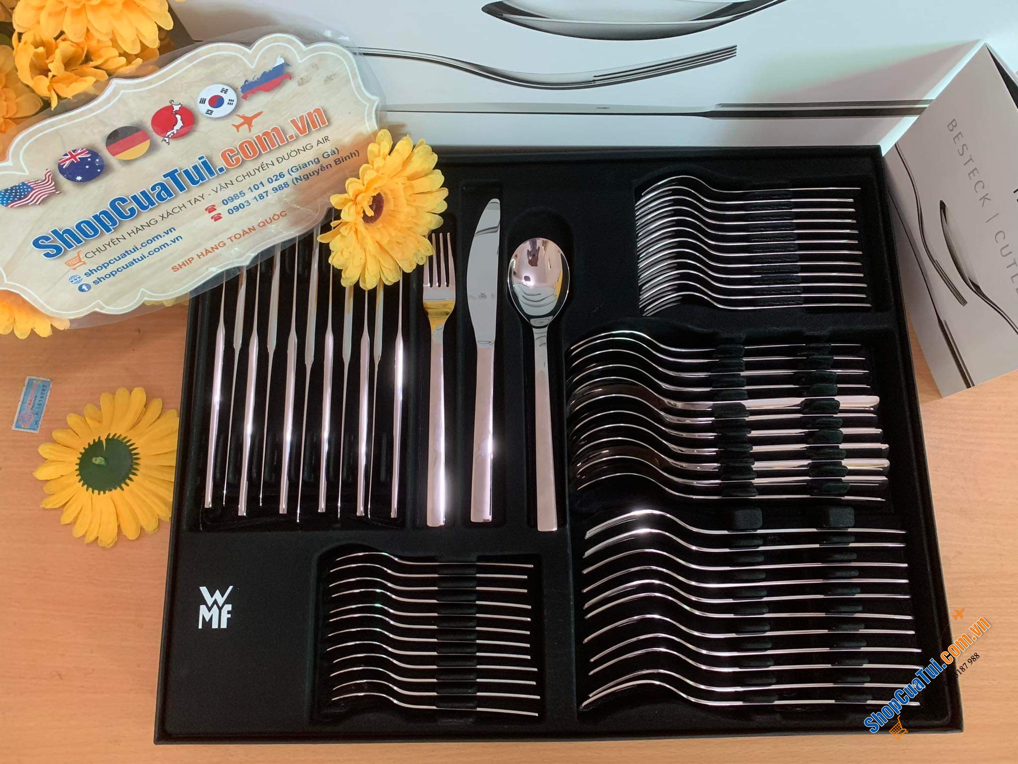 BỘ DAO THÌA DĨA WMF ATRIA set 60 món Thiết kế tối giản, vượt thời gian