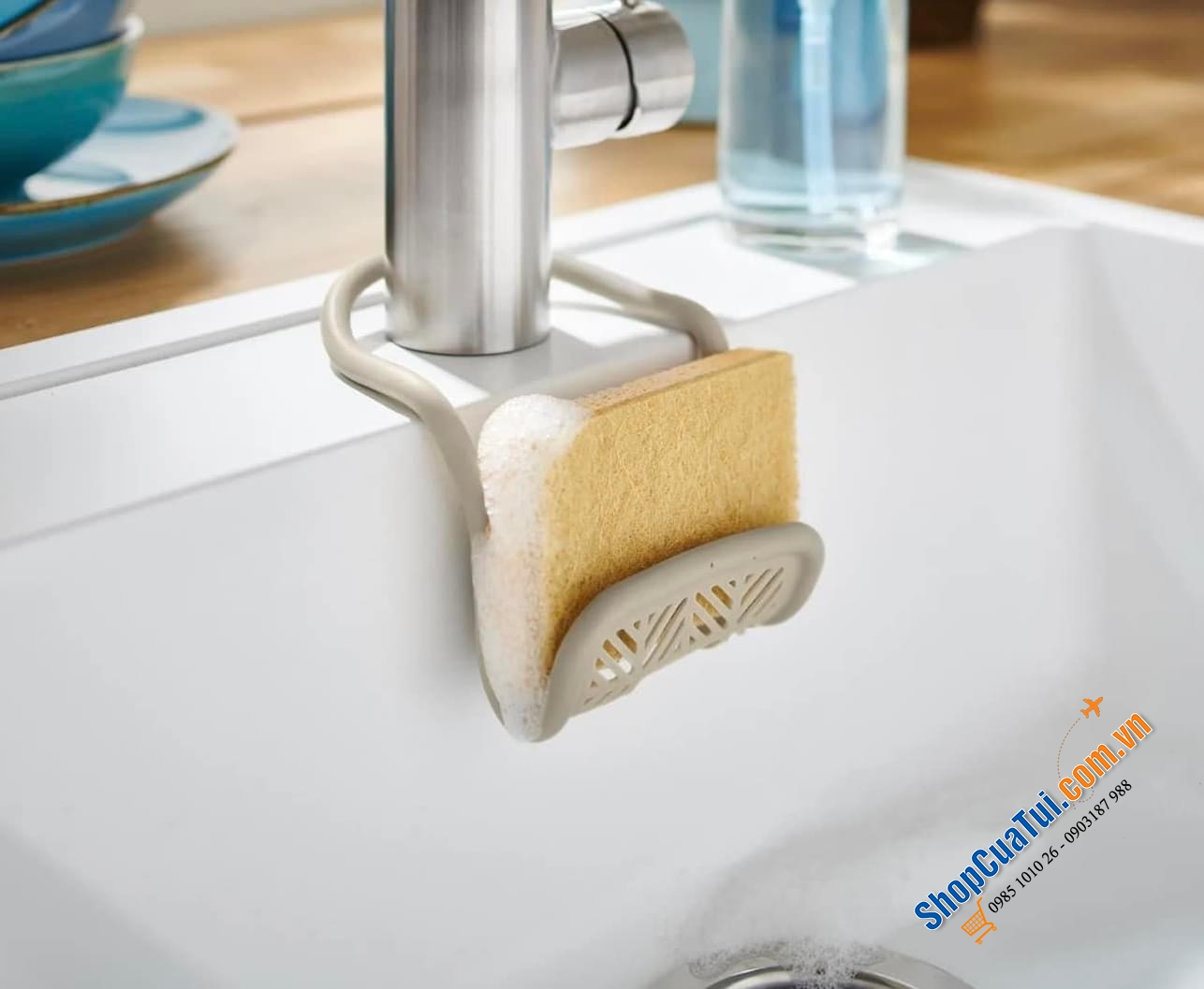 GIÁ ĐỂ BÔNG RỬA BÁT/ CHỔI/ KHĂN TCHIBO.