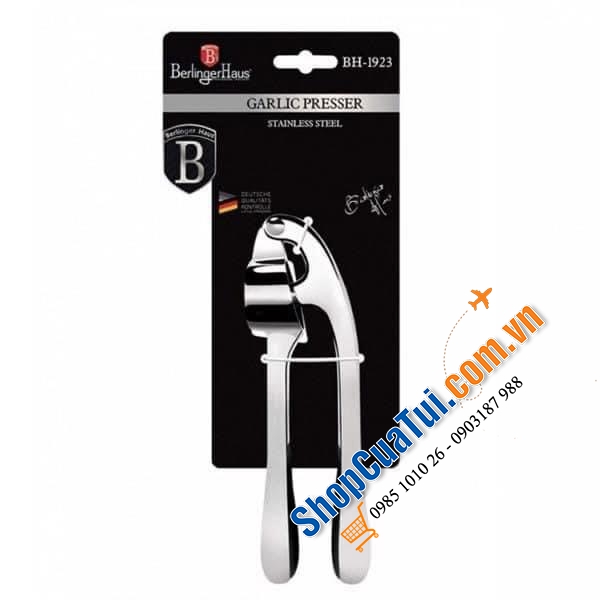 Kẹp tỏi Berlinger Haus BH/1923 được thiết kế nhỏ gọn, thông minh làm bằng chất liệu cao cấp giúp bạn nghiền tỏi, hành, ớt cực kỳ đơn giản, nhanh chóng, tiết kiệm thời gian và công sức.