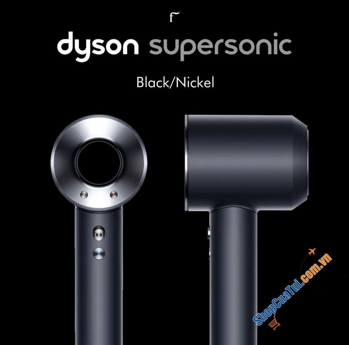 Bộ sấy tóc DYSON HD08 - phiên bản màu đen - sịn sò, không hỏng tóc, giảm gãy rụng, giúp tóc bóng mượt sau gội