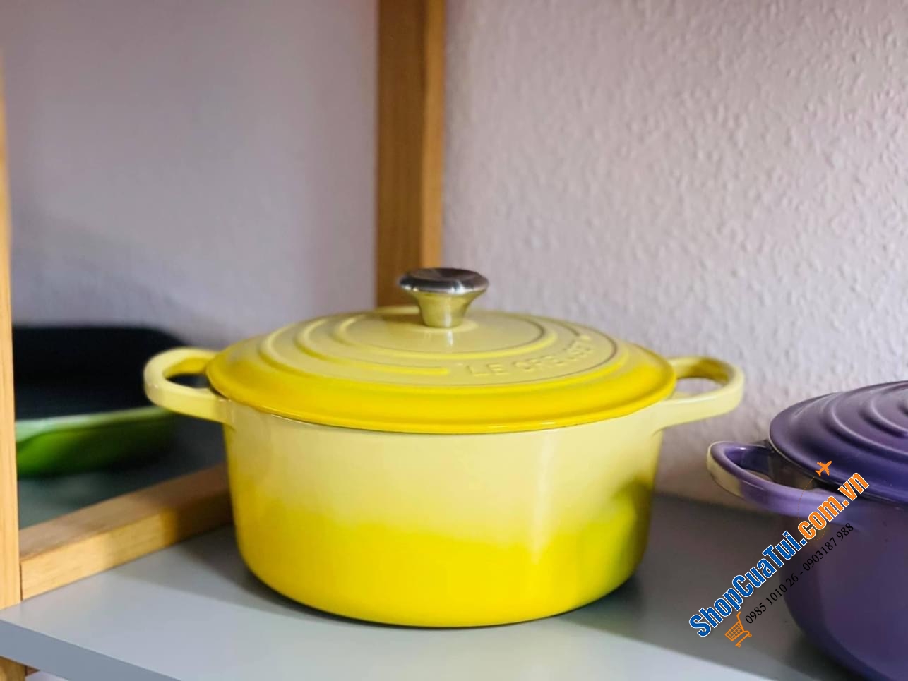 NỒI LE CREUSET 24 CM MÀU VÀNG.