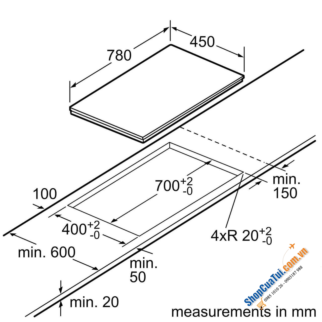 Bếp từ đôi - Bếp từ 2 vùng nấu Bosch PPI82560MS 2 vùng nấu - series 6