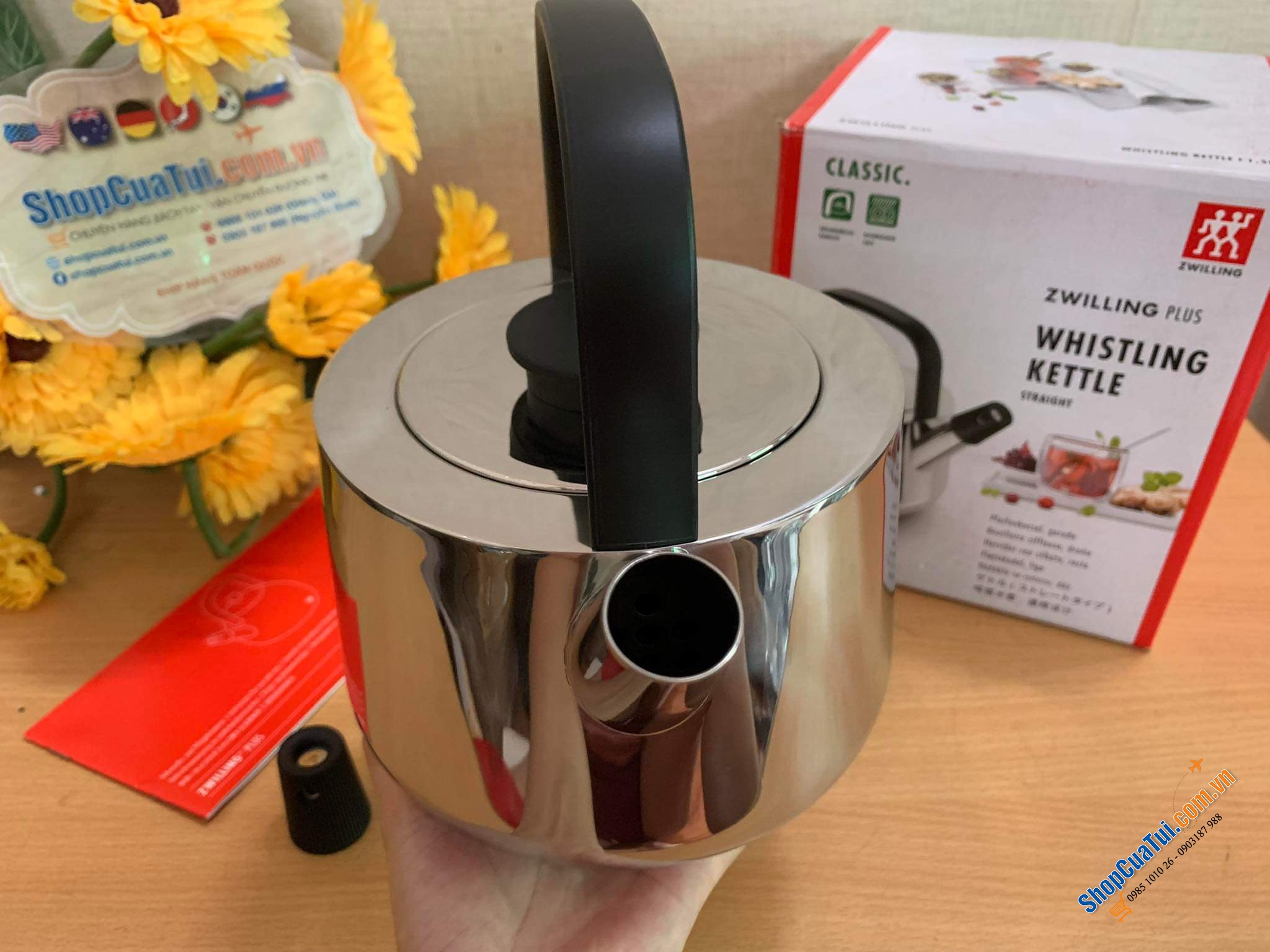 Ấm đun từ thổi sáo ZWILLING Plus 16cm 1,5L - ẤM ĐUN NƯỚC BẾP TỪ THỔI SÁO ZWILLING PLUS 1,5L