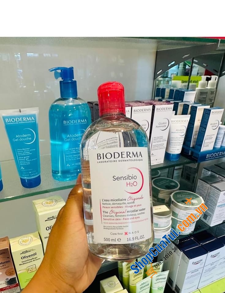 Cặp Nước Tẩy Trang Bioderma Sensibio H2O 500ml.