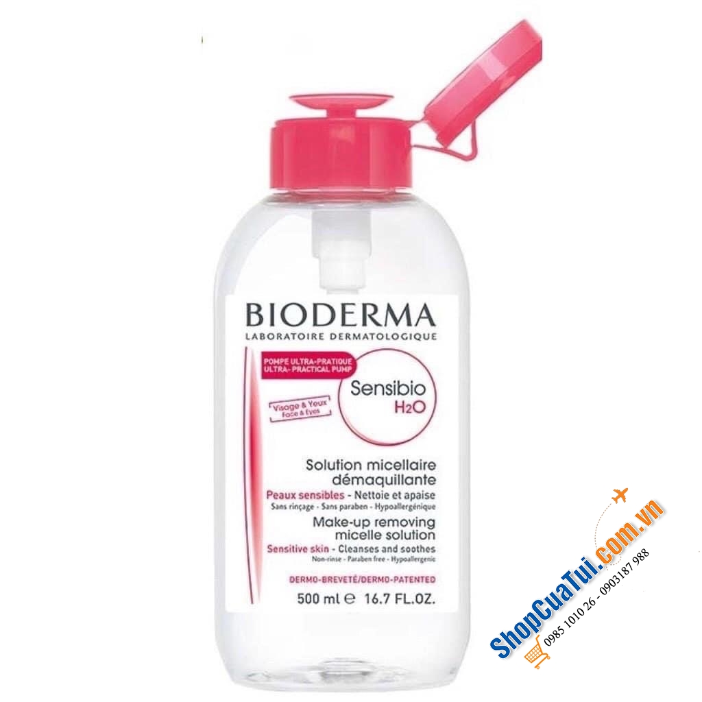 Cặp Nước Tẩy Trang Bioderma Sensibio H2O 500ml.