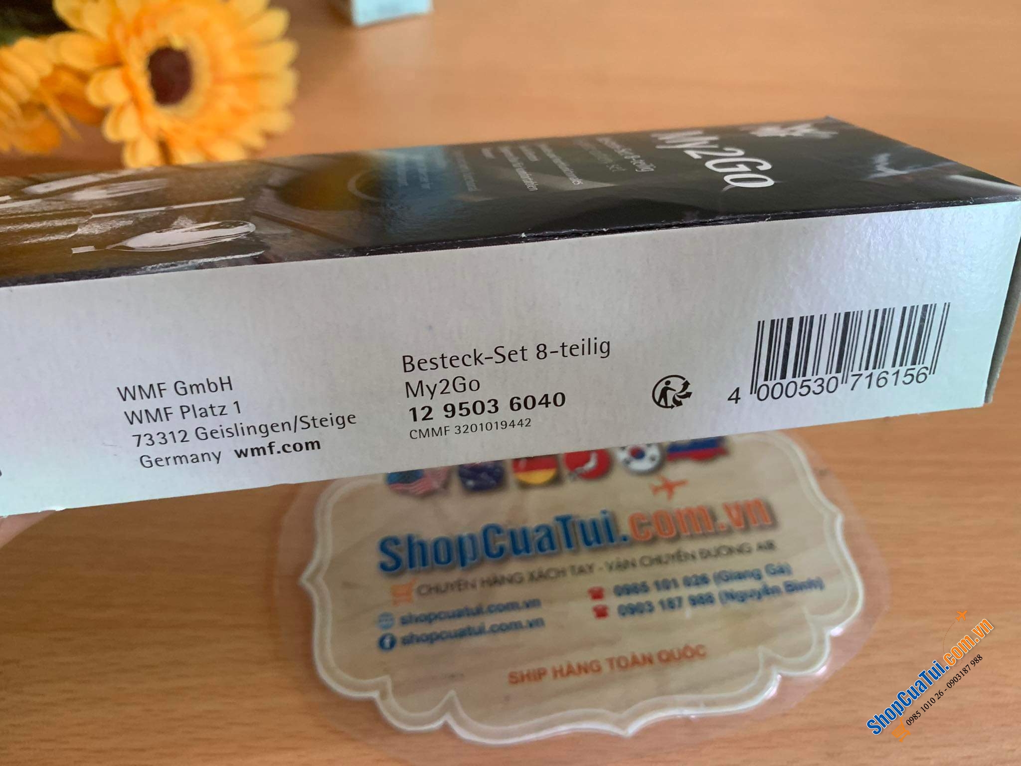 Bộ dao, thìa, dĩa, ống hút WMF Besteck-Set 8 món MY2GO.