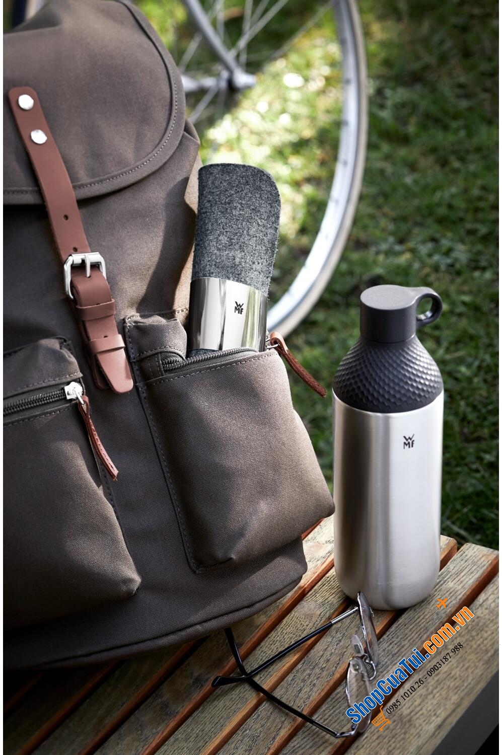 Bộ dao, thìa, dĩa, ống hút WMF Besteck-Set 8 món MY2GO - cực tiện mang đi ăn văn phòng, trường học, cắm trại, picnic...Thể hiện gu thẩm mỹ, đẳng cấp cá nhân