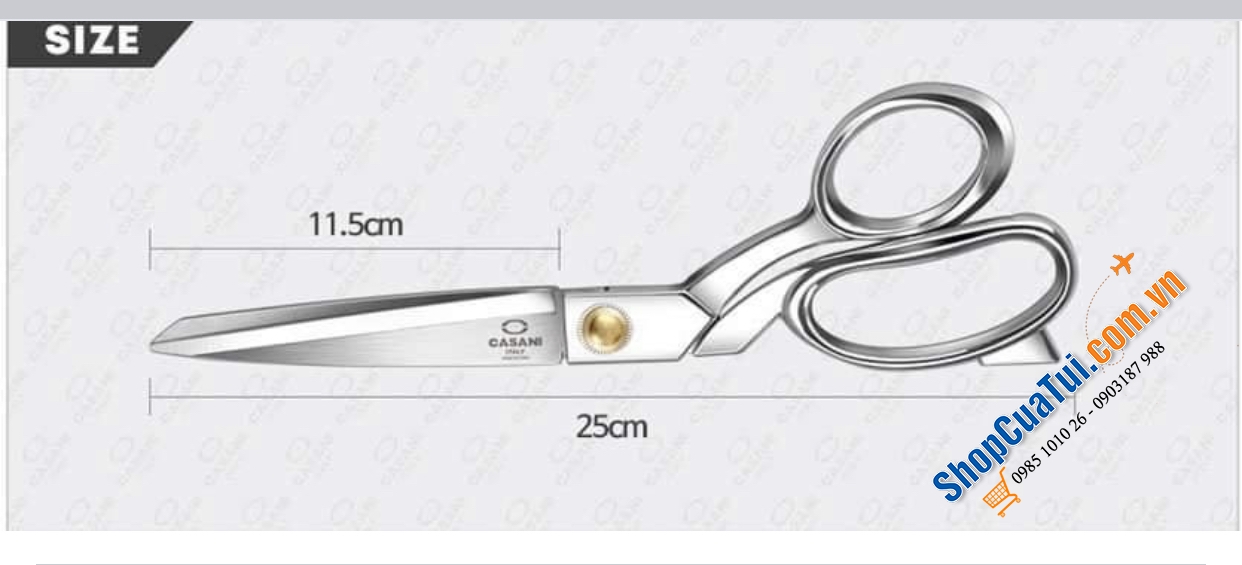Kéo đa năng cao cấp Casani Italy - có cắt từ thịt cá cho đến rau củ… rất ngọt và bén