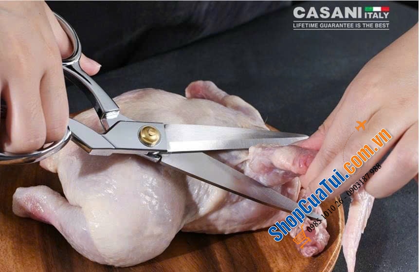 Kéo đa năng cao cấp Casani Italy - có cắt từ thịt cá cho đến rau củ… rất ngọt và bén