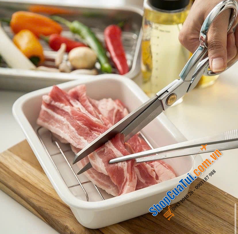 Kéo đa năng cao cấp Casani Italy - có cắt từ thịt cá cho đến rau củ… rất ngọt và bén