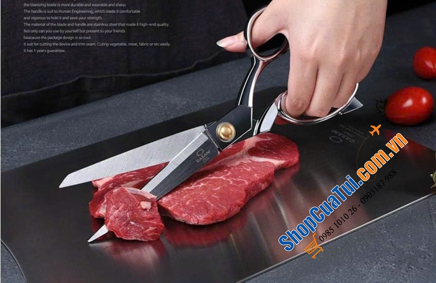 Kéo đa năng cao cấp Casani Italy - có cắt từ thịt cá cho đến rau củ… rất ngọt và bén