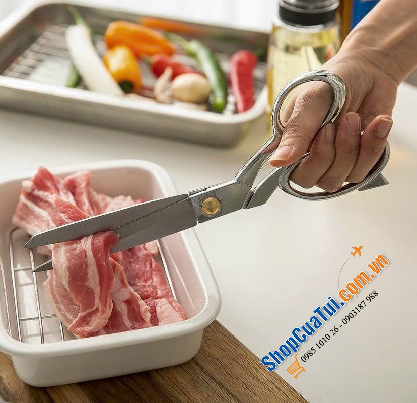 Kéo đa năng cao cấp Casani Italy - có cắt từ thịt cá cho đến rau củ… rất ngọt và bén
