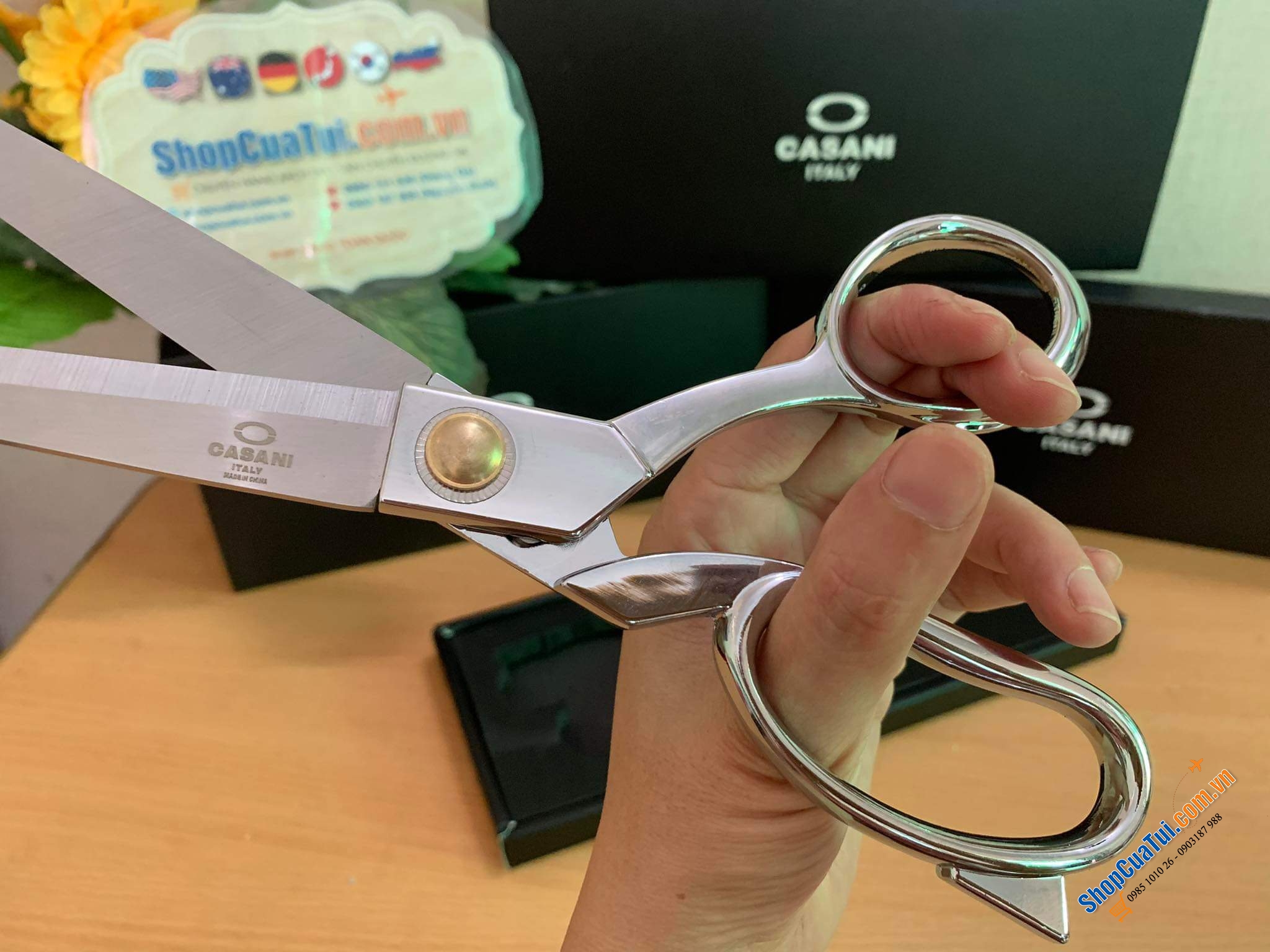 Kéo đa năng cao cấp Casani Italy - có cắt từ thịt cá cho đến rau củ… rất ngọt và bén