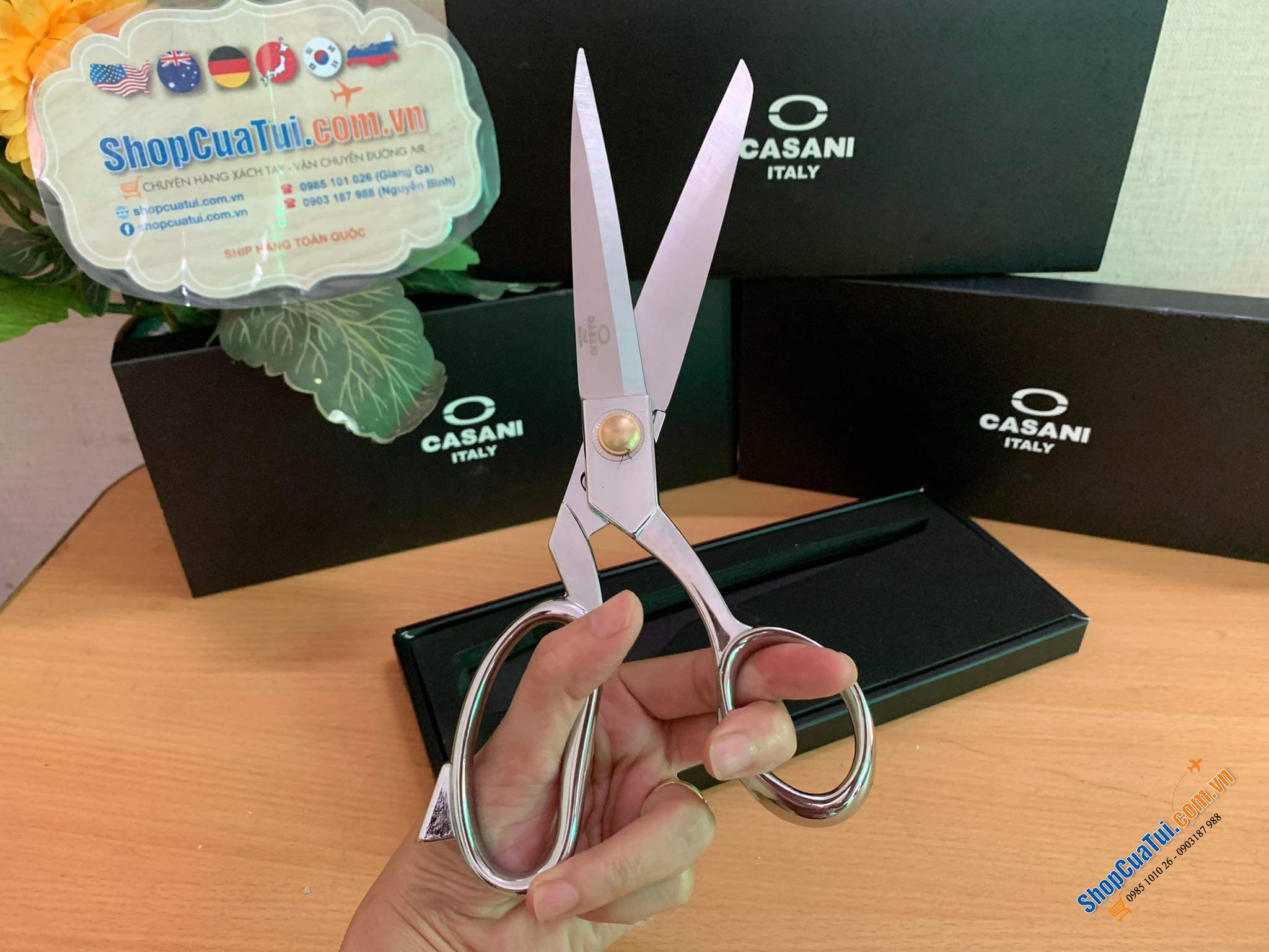 Kéo đa năng cao cấp Casani Italy - có cắt từ thịt cá cho đến rau củ… rất ngọt và bén