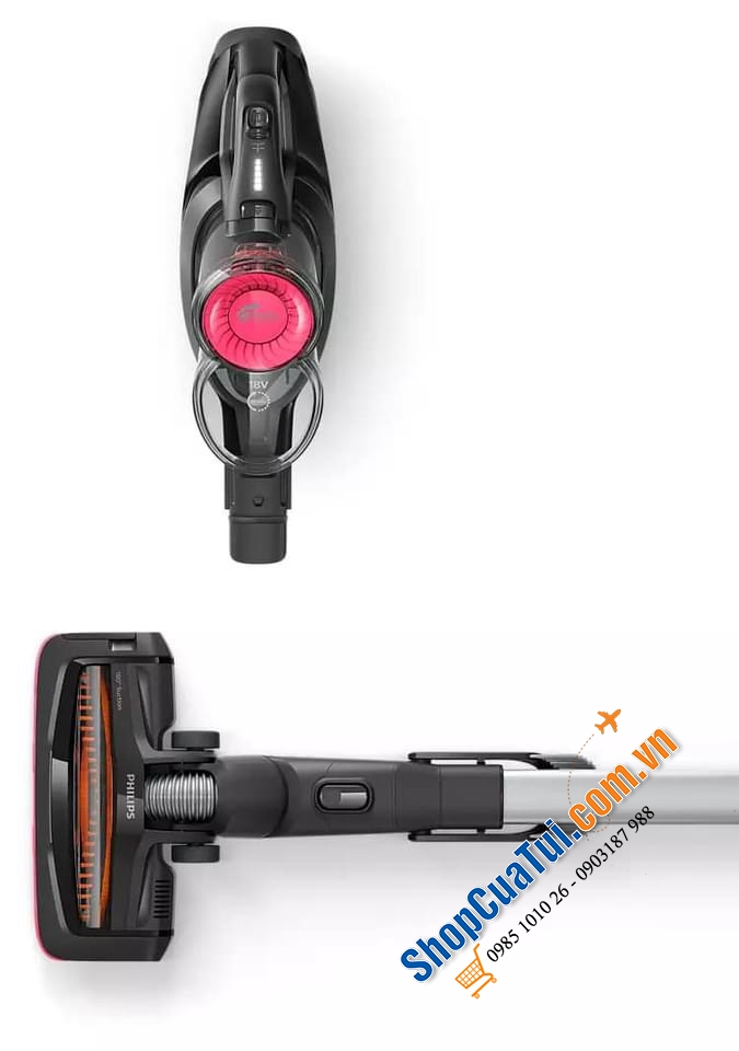 Máy hút bụi siêu hiện đại 2 trong 1 Philips SpeedPro FC6722/01.