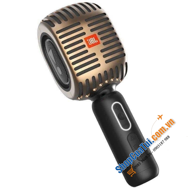 LOA MIC KARAOKE 2IN1 JBO - đầu kim loại sang trọng, chất âm trong trẻo, cực đỉnh với công suất lên tới 12W