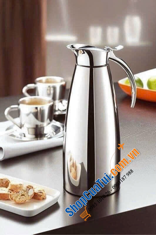 BÌNH GIỮ NHIỆT EMSA ELEGANZA 1.3L - thiết kế thanh lịch vượt thời gian, hoàn hảo cho giờ uống trà hoặc cà phê thú vị