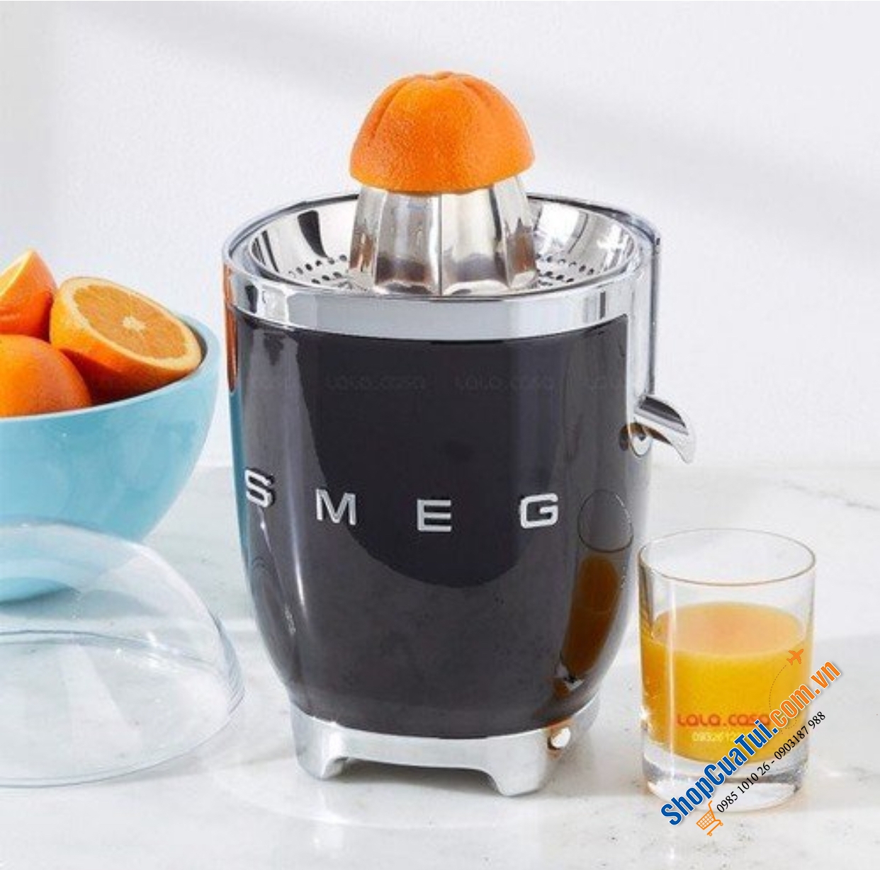 MÁY VẮT CAM SMEG NHIỀU MÀU công suất 70W giúp vắt kiệt cam, chanh, thiết kế sang trọng