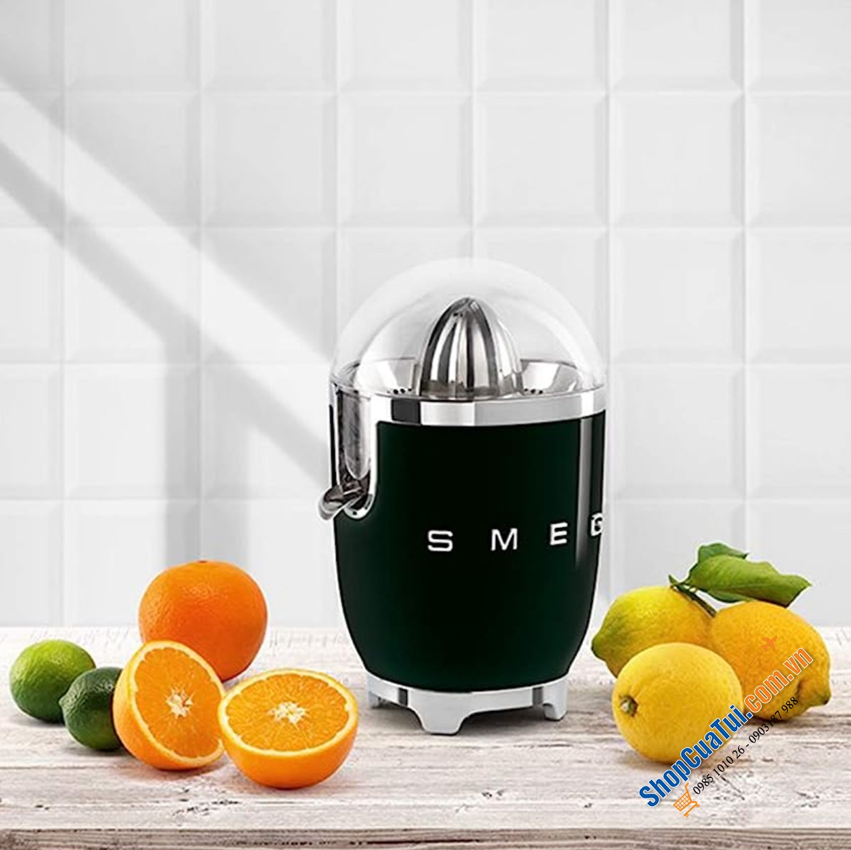 MÁY VẮT CAM SMEG NHIỀU MÀU công suất 70W giúp vắt kiệt cam, chanh, thiết kế sang trọng