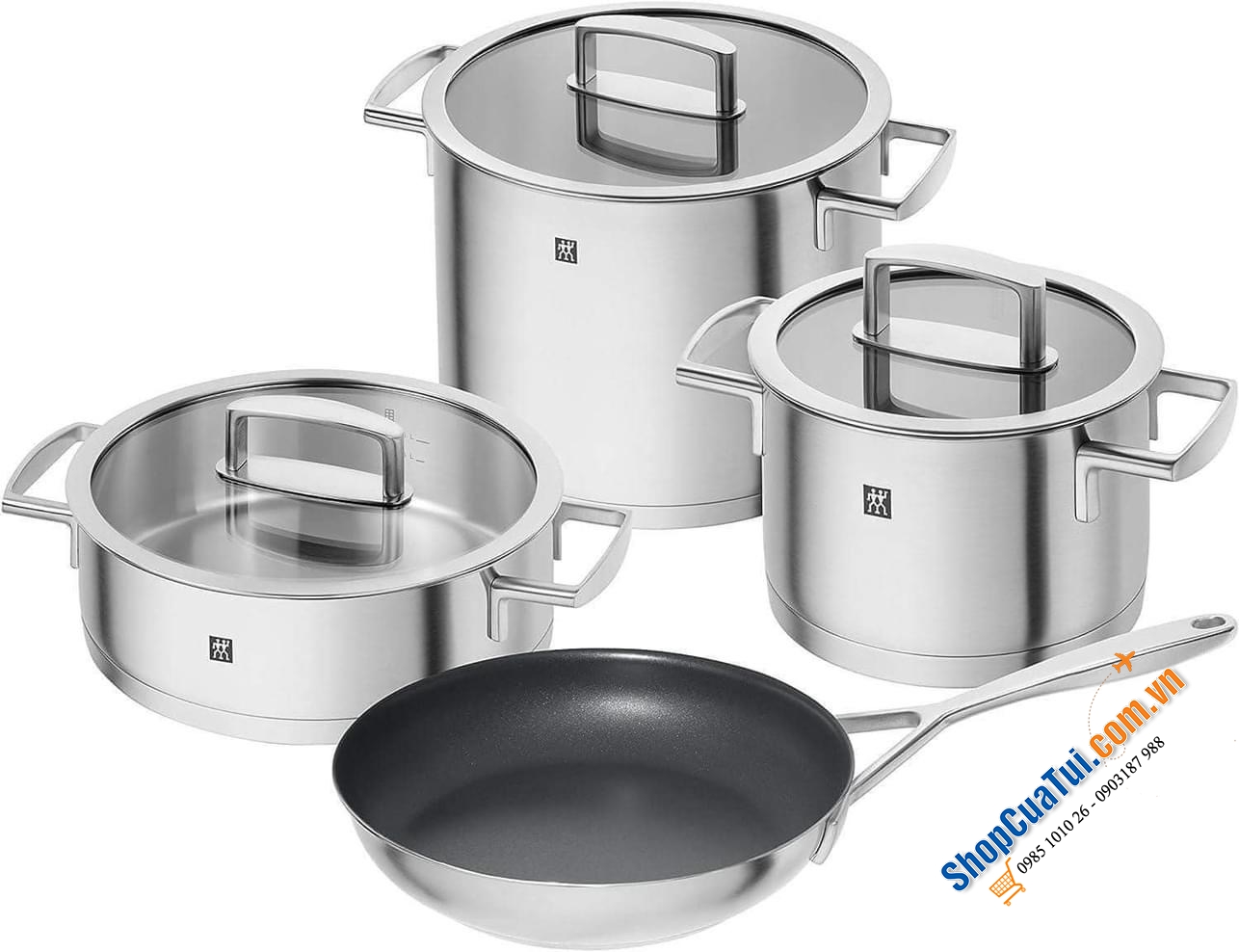Bộ nồi ZWILLING Vitality 4 món kèm chảo chống chính 26cm đẹp, bền, giá cực êm
