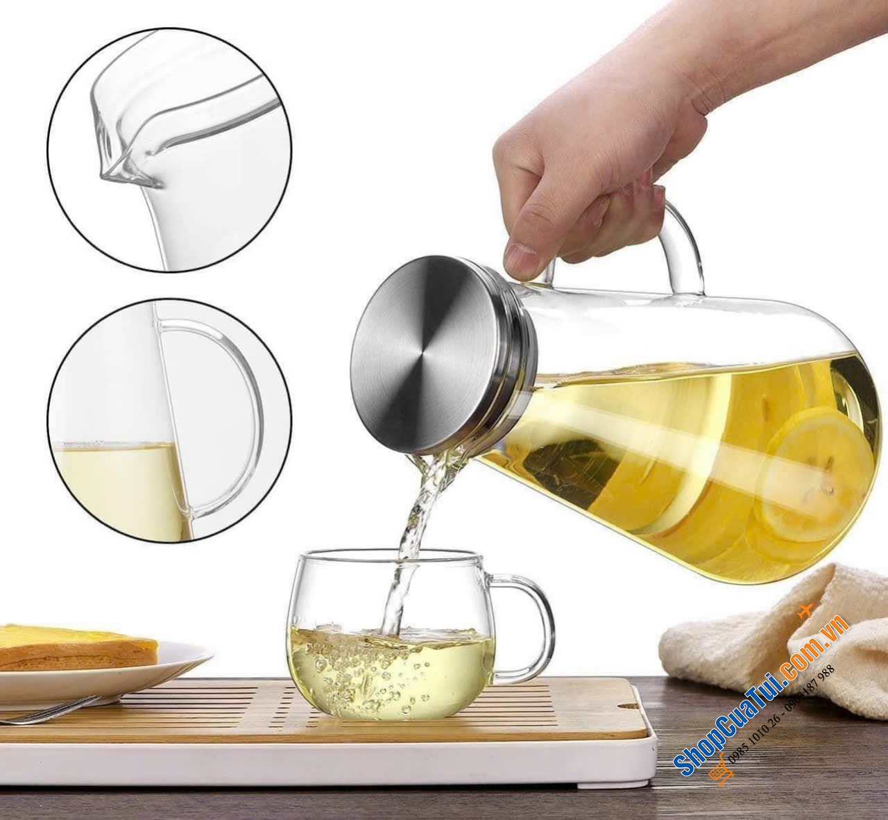 BÌNH ĐỰNG NƯỚC SODASWEET 2,2L có tay cầm made in Germany nội địa Đức