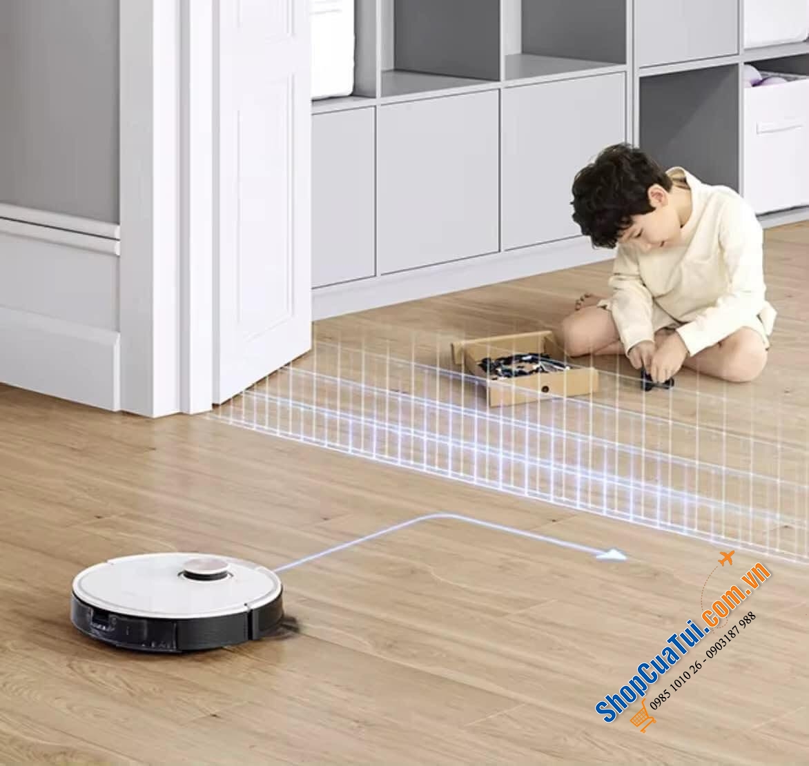 Robot hút bụi lau nhà Ecovacs Deebot N10 - Phiên bản nâng cấp và thay thế hoàn toàn Ecovacs Ozmo 950 với công suất gấp 3 lần Ozmo 950