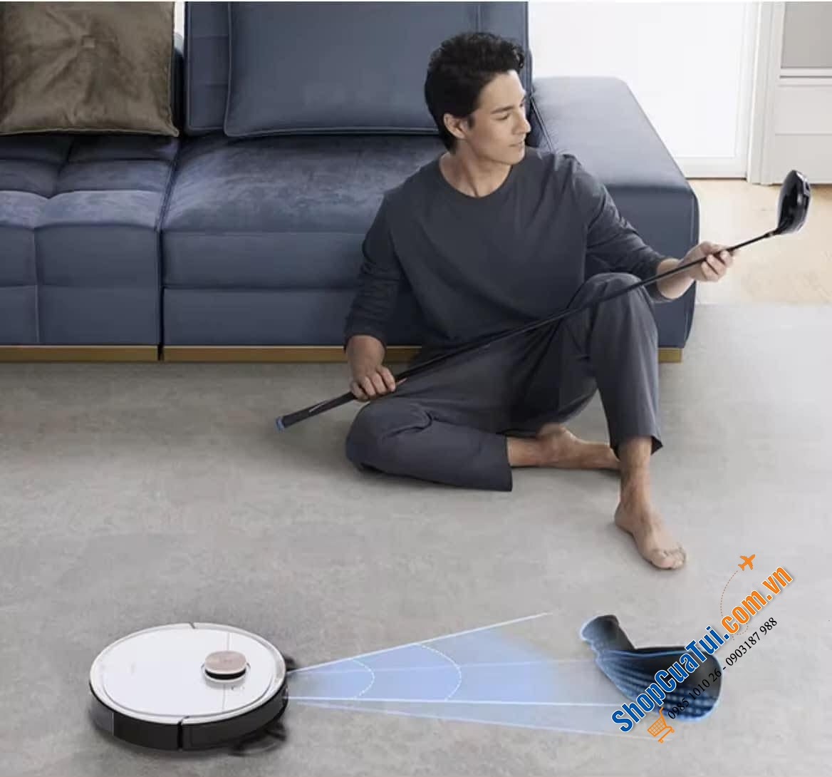 Robot hút bụi lau nhà Ecovacs Deebot N10 - Phiên bản nâng cấp và thay thế hoàn toàn Ecovacs Ozmo 950 với công suất gấp 3 lần Ozmo 950