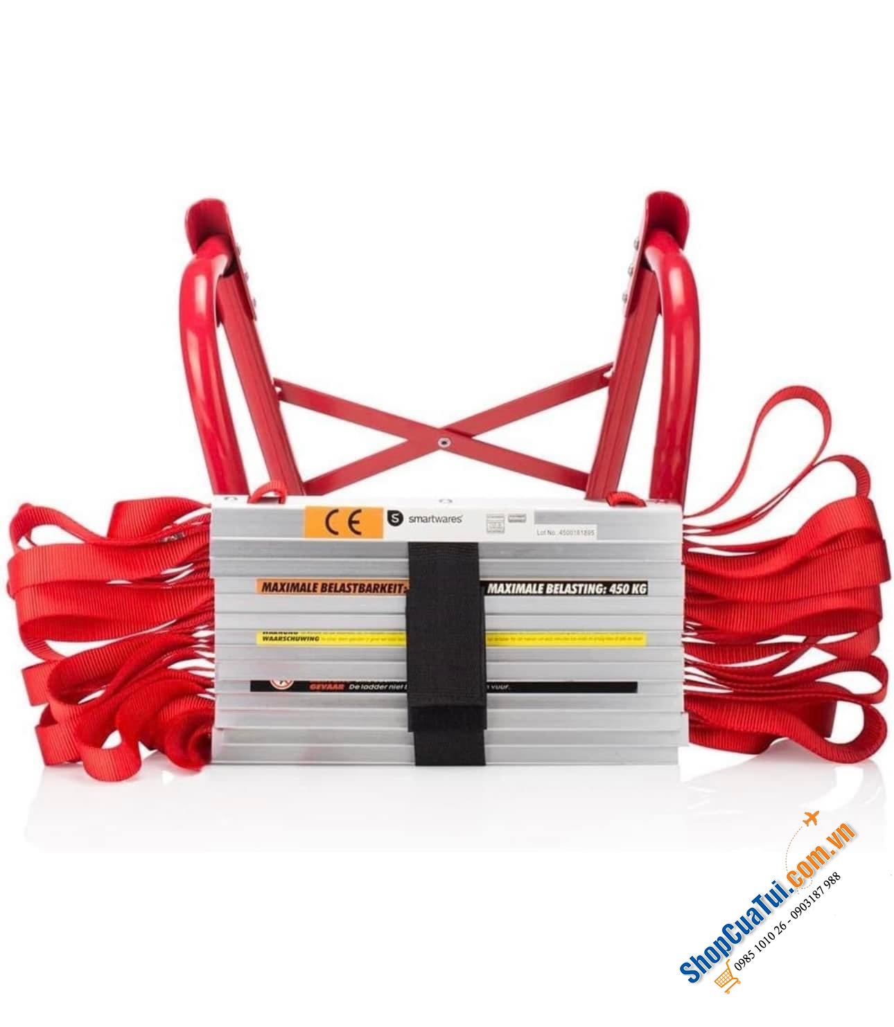 Thang cứu hộ Smartwares Feuerleiter Rot 10m - tương đương với 4 tầng.