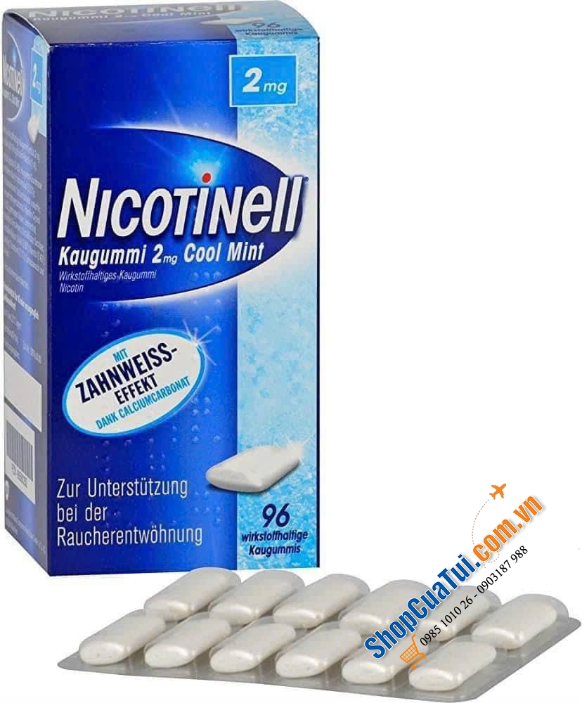 KẸO CAI THUỐC LÁ NHANH NICOTINELL - Giải pháp cai thuốc đơn giản mà thành công - hộp 96 viên