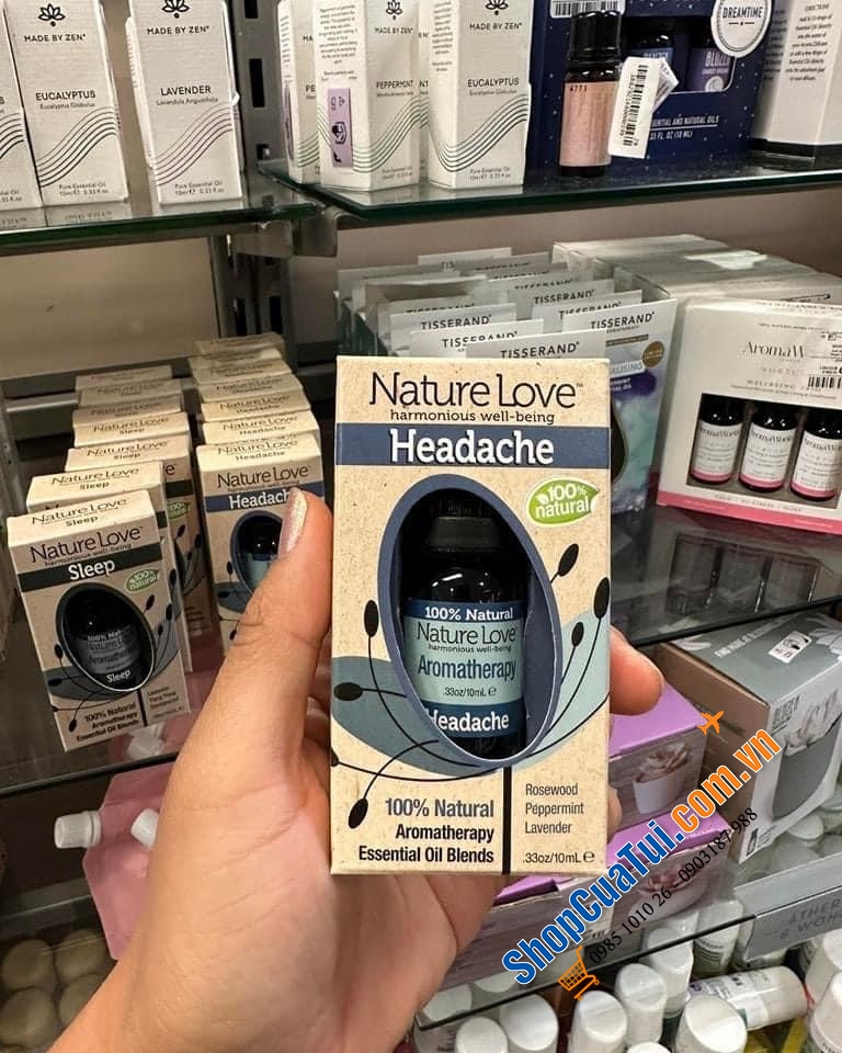 Tinh dầu nguyên chất cực tốt cho sức khỏe Nature Love và Tisserand - hàng nội địa Đức.