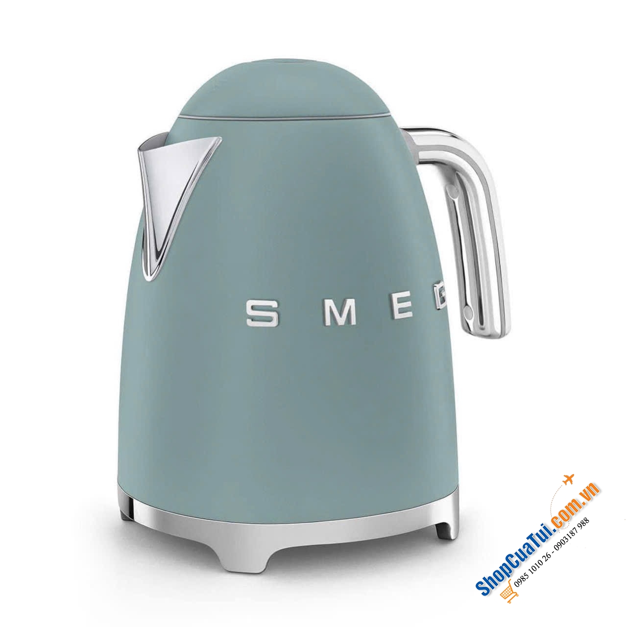 Ấm siêu tốc SMEG KLF03EGMEU Emerald Green 1,7 Lít - Màu xanh ngọc - Màu mới của hãng