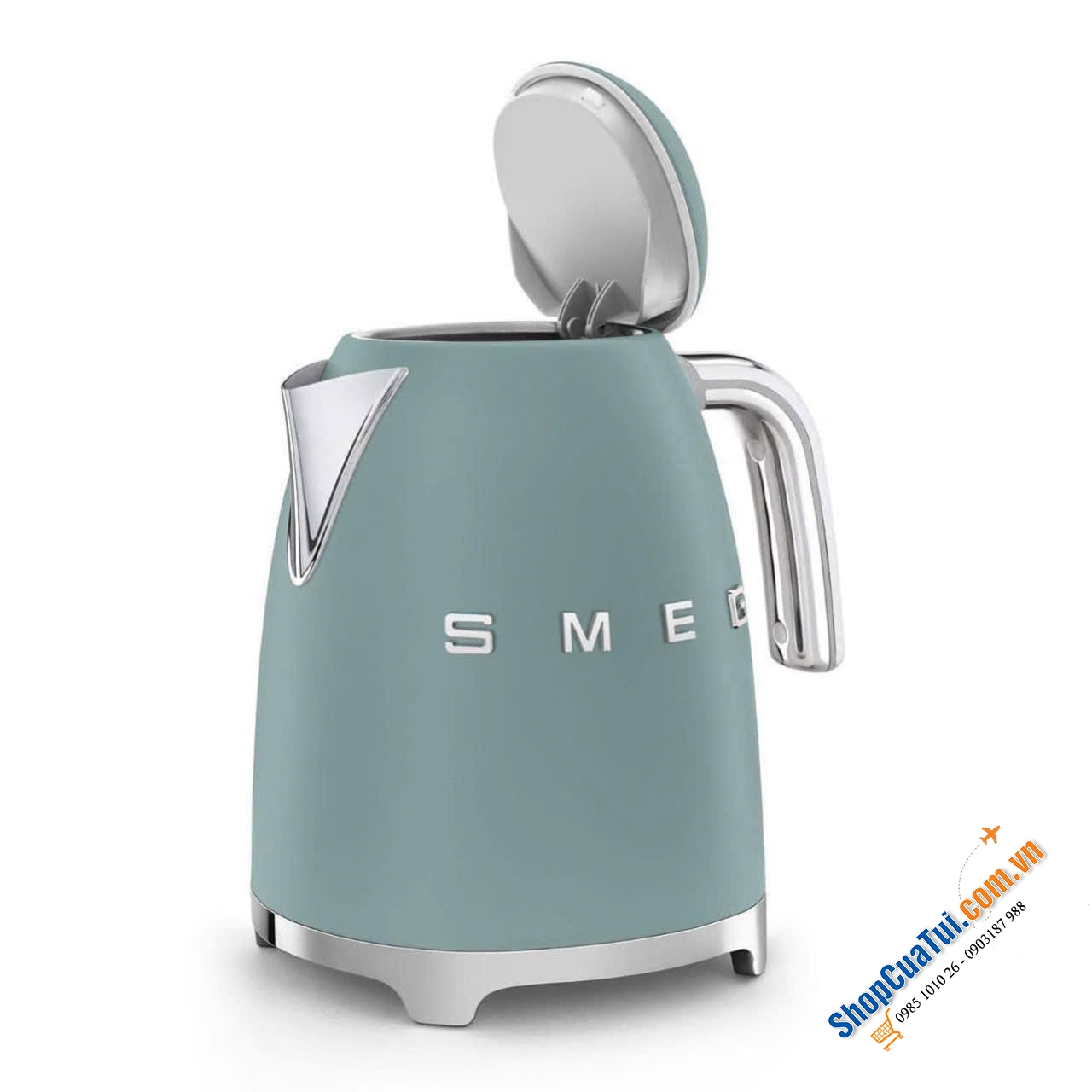 Ấm siêu tốc SMEG KLF03EGMEU Emerald Green 1,7 Lít - Màu xanh ngọc - Màu mới của hãng