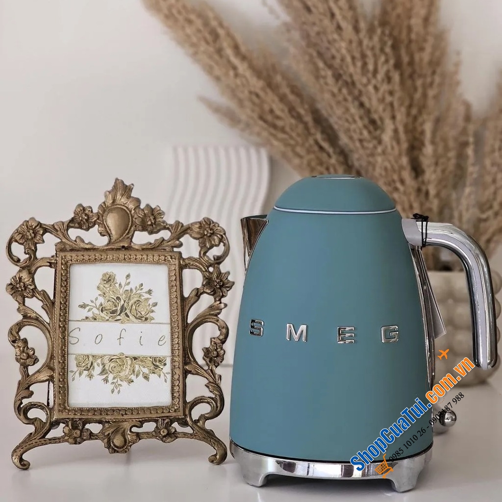 Ấm siêu tốc SMEG KLF03EGMEU Emerald Green 1,7 Lít - Màu xanh ngọc - Màu mới của hãng
