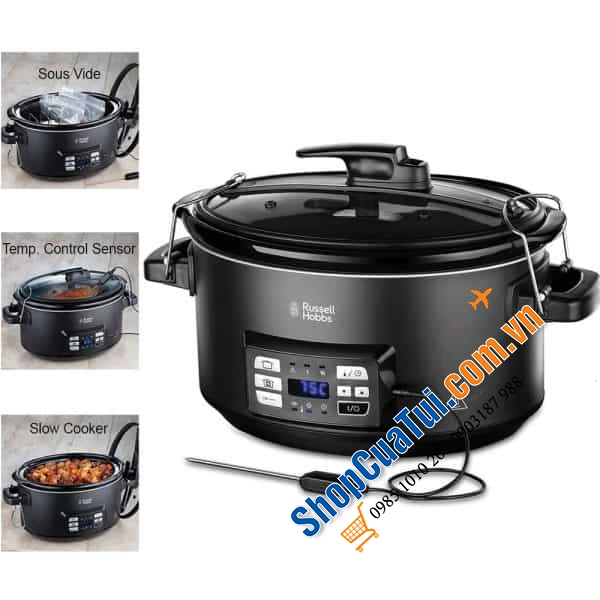 Nồi Nấu Chậm Sousvide Russell Hobbs 25630-56 - Công suất 350W - Dung tích lớn 6,5L Model 2023 xịn sò