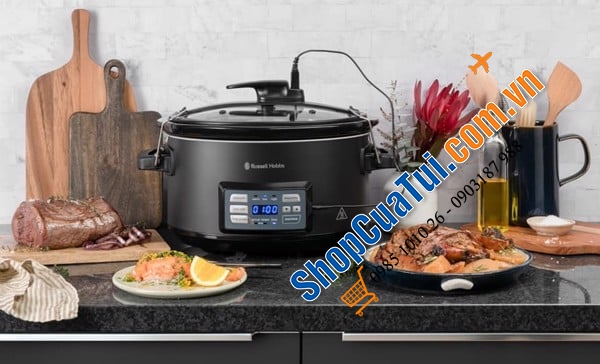 Nồi Nấu Chậm Sousvide Russell Hobbs 25630-56 - Công suất 350W - Dung tích lớn 6,5L Model 2023 xịn sò