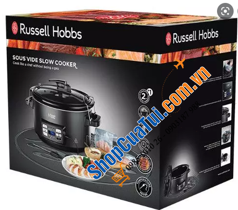 Nồi Nấu Chậm Sousvide Russell Hobbs 25630-56 - Công suất 350W - Dung tích lớn 6,5L Model 2023 xịn sò