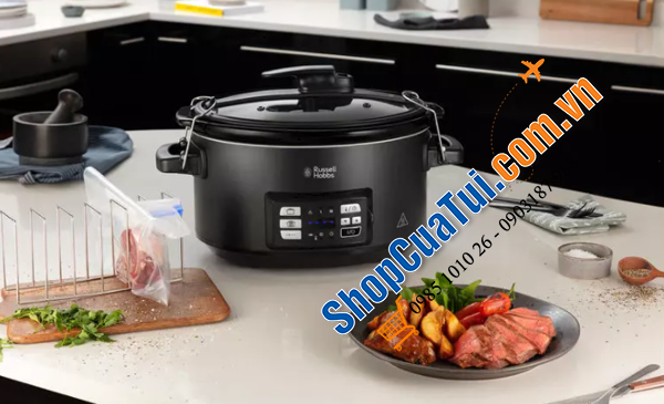 Nồi Nấu Chậm Sousvide Russell Hobbs 25630-56 - Công suất 350W - Dung tích lớn 6,5L Model 2023 xịn sò