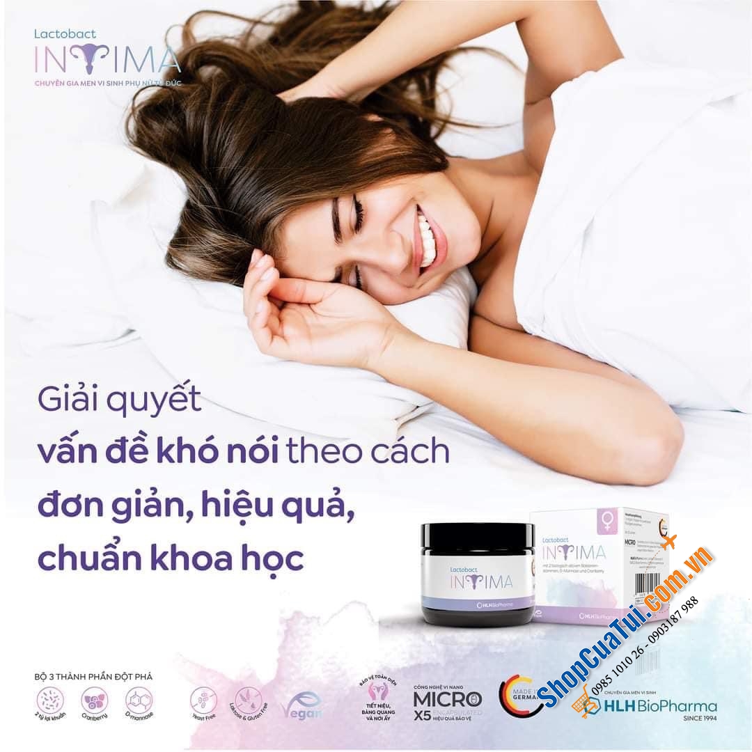 LACTOBACT INTIMA - MEN VI SINH PHỤ NỮ TỪ ĐỨC - GIẢM TÁI PHÁT VIÊM, NẤM, NGỨA VÀ 12 VẤN ĐỀ “CÔ ẤY” THƯỜNG GẶP