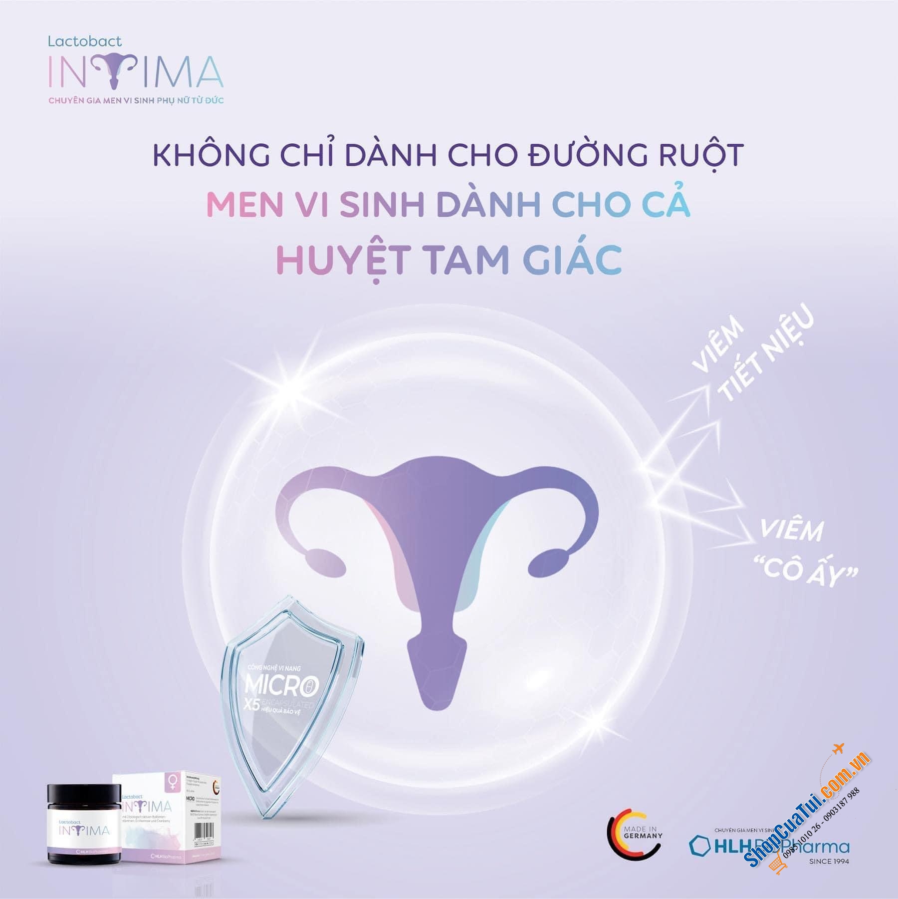 LACTOBACT INTIMA - MEN VI SINH PHỤ NỮ TỪ ĐỨC - GIẢM TÁI PHÁT VIÊM, NẤM, NGỨA VÀ 12 VẤN ĐỀ “CÔ ẤY” THƯỜNG GẶP